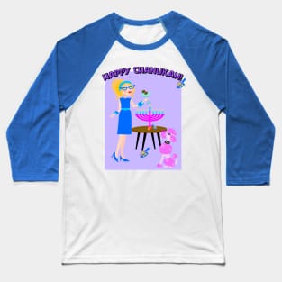 Happy Martini Chanukah! Baseball T-Shirt